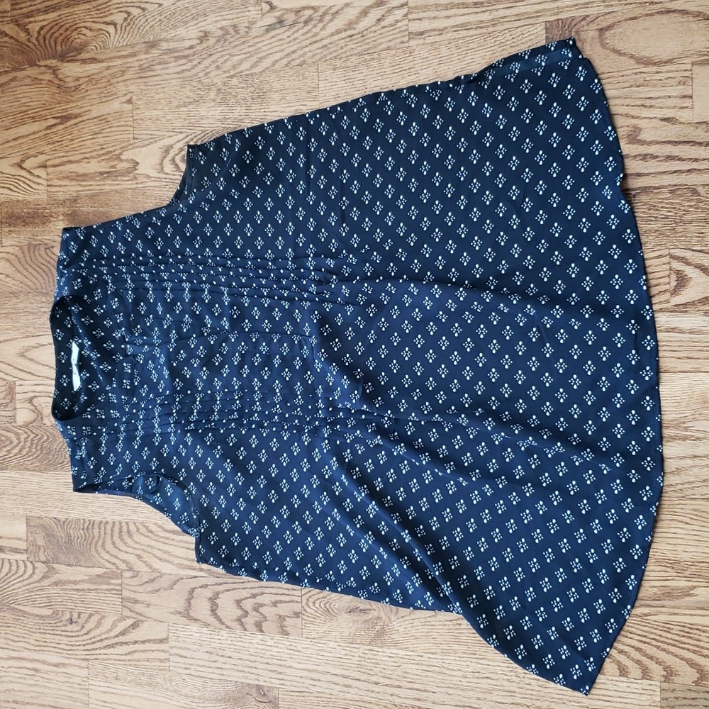(M) SUNG Alfred Sung Patterned Top Business Casual Sleeveless Lightweight